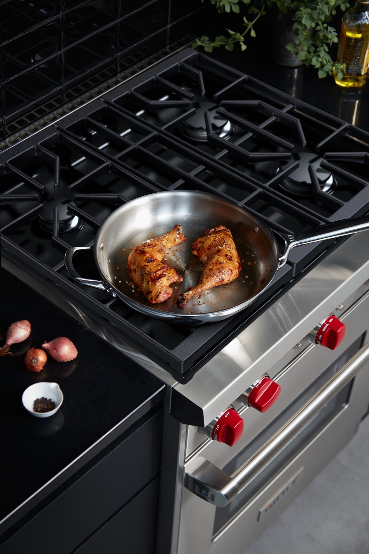 Wolf Gas Range 48 pulgadas acero inoxidable profesional